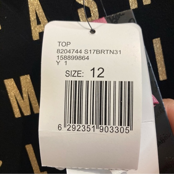 BARBIE SPLASH Sz 12 High Low Jersey Knit Short Sleeve T-shirt Dress New with Tag - Picture 5 of 9